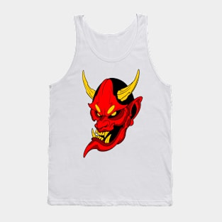 creepy demon oni mask Tank Top